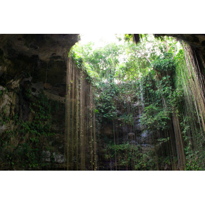 «Cenote ou Sinkhole» mexicain - Photographie sur toile tendue