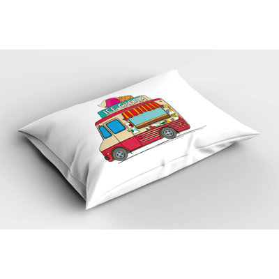 Green/Red/Yellow Polyester Microfiber Piece Sham
