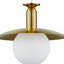 Luminaire suspendu en métal Janice, doré