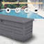 Coffre de terrasse extérieur en métal 260 gallons imperméable-135584726