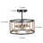 Issai 2-Light 12" Semi Flush Mount