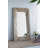 39X3.5X75" Full Length Rectangle Floor Mirror With Distressed Wood Frame