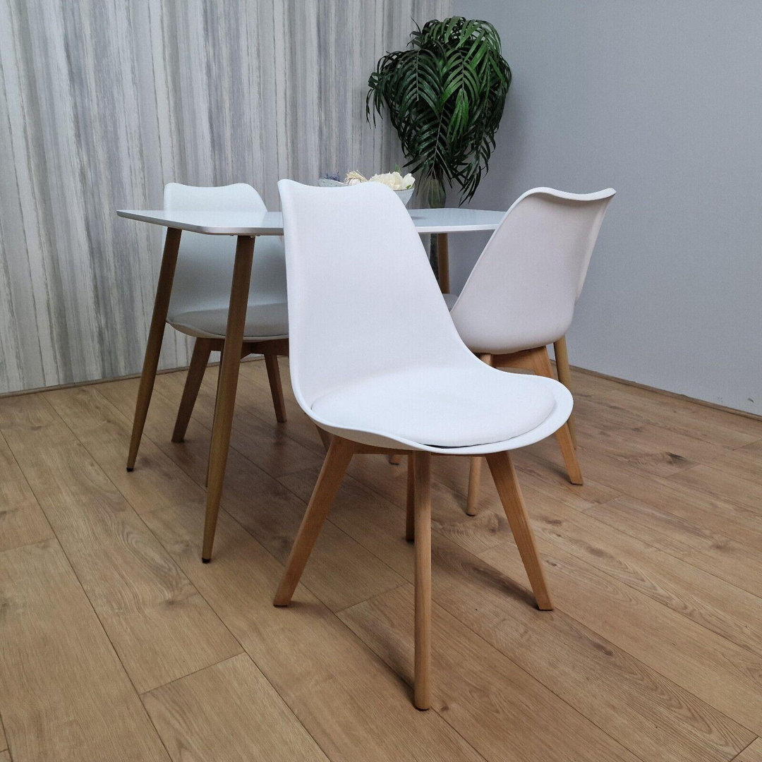 Zane 4 Person Modern Dining Table Set
