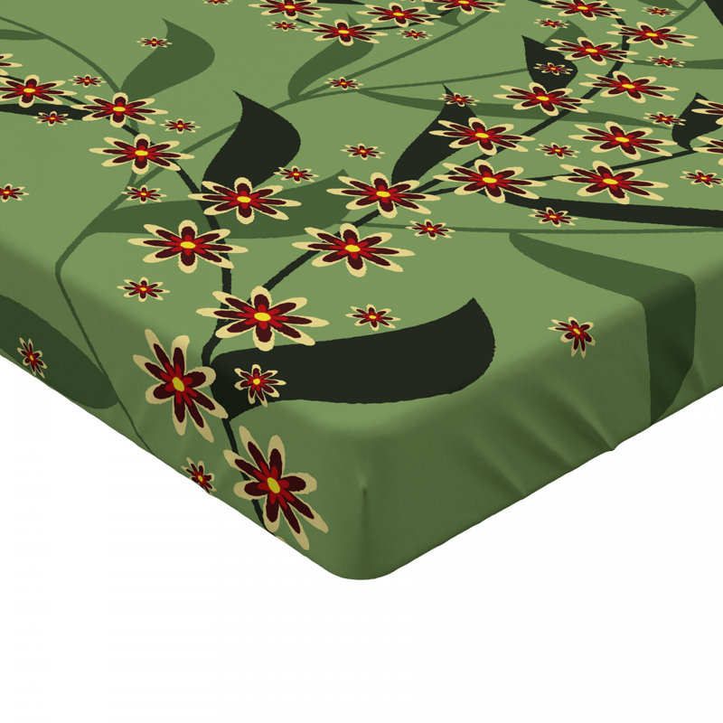 Drap-housse en microfibre Blooming, Drap-housse de taille double