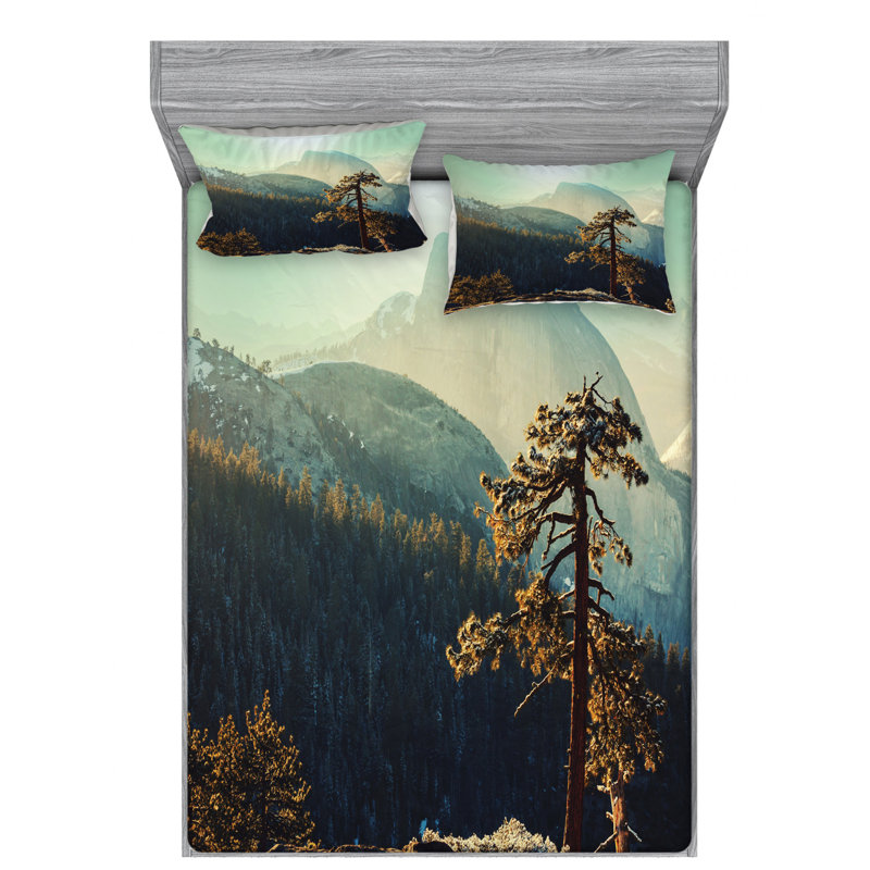 Microfiber Sheet Set, Queen Sheet Set with Fitted Sheet