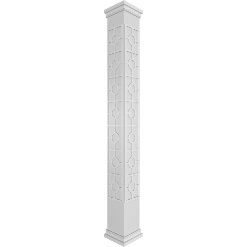Colonne carrée classique Custerman, H 96 po x l 7 5/8 po x P 7 5/8 po