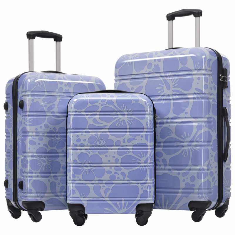 Valise à roulettes Hardshell 3 pièces avec valise TSA