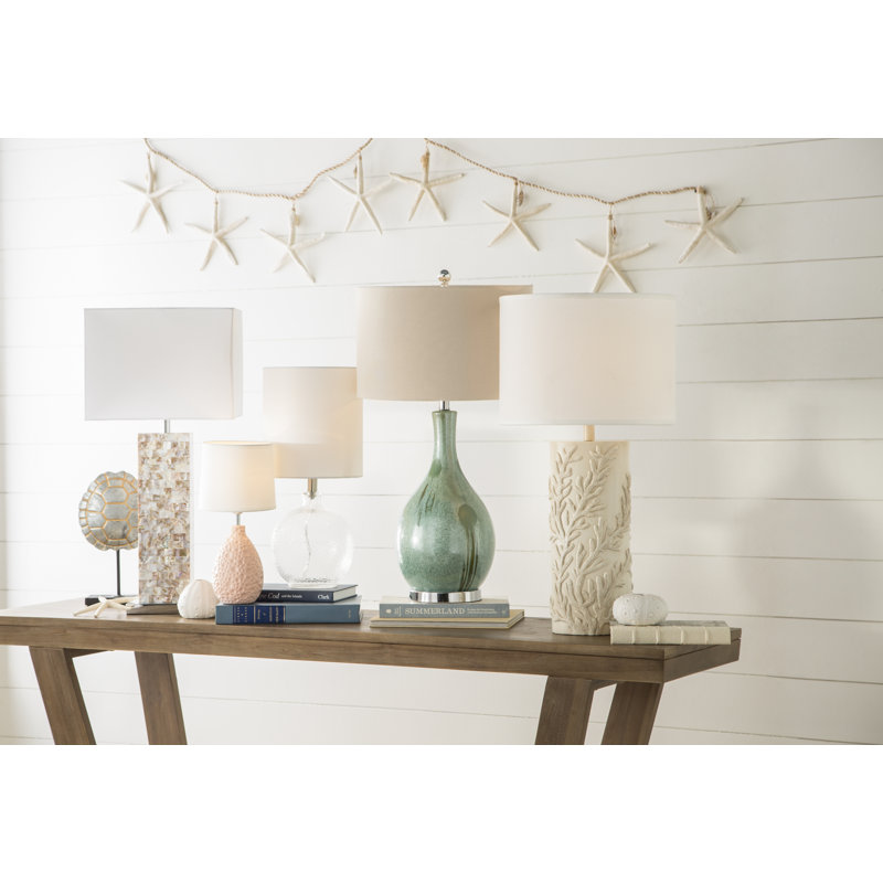 Josler Ceramic Table Lamp, Spa Blue