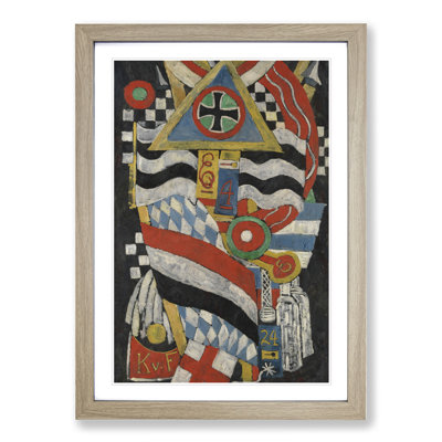 Portrait of a German Officer by Marsden Hartley - Framed Print
