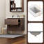Meuble-lavabo 24 po avec lavabo, meuble-lavabo mural avec deux tiroirs coulissants, meuble-lavabo flottant avec lavabo en céramique pour salle de bain, brun-297316523