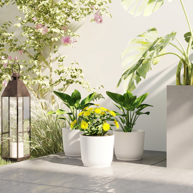 Pot Planter, White, 3