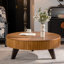 Table basse ronde 39,37 po avec espace de rangement-457856536