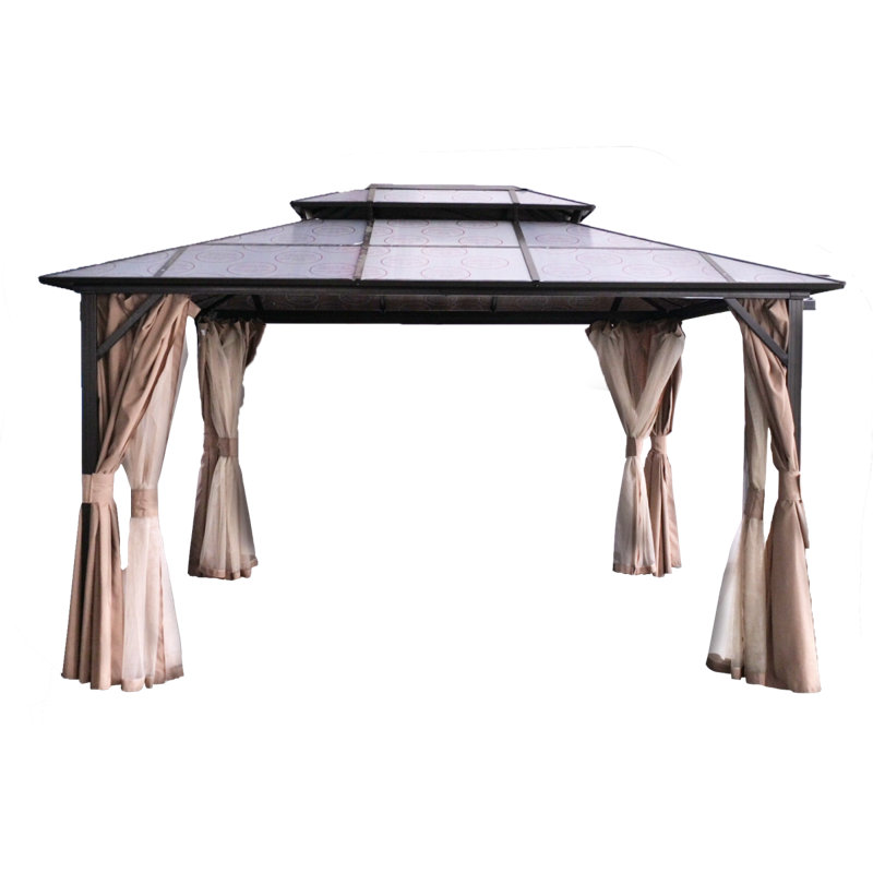 Auvent double en aluminium