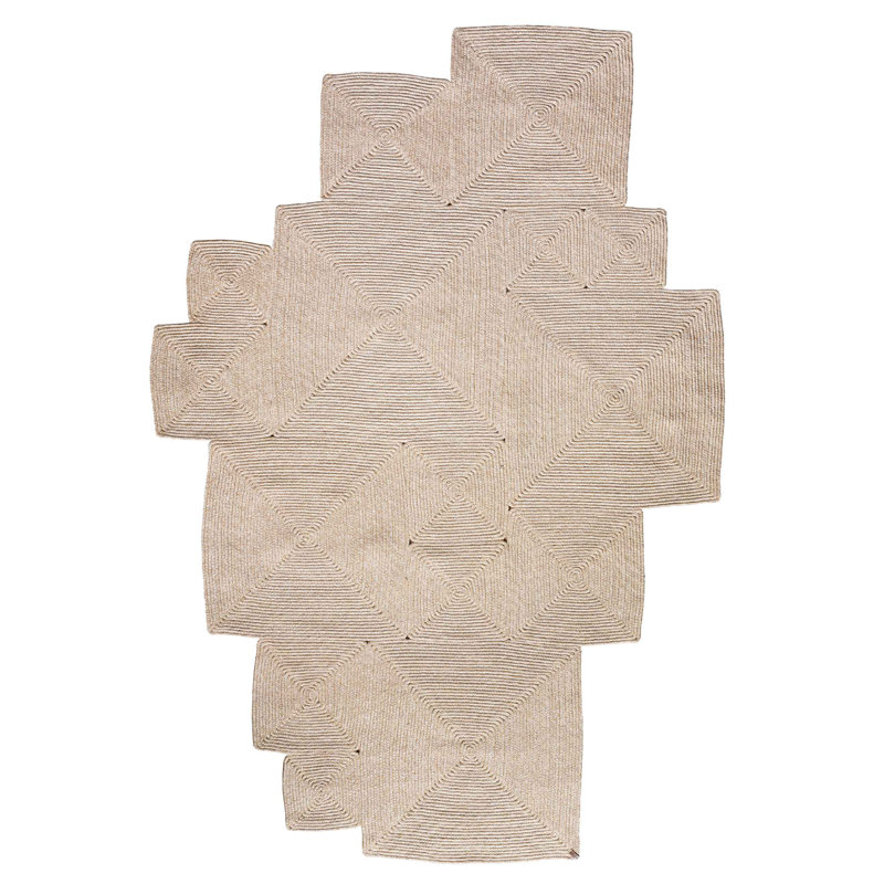 Tapis en coton Novelty Jarkko, Nouveauté 6 pi 7 po x 9 pi 7 po