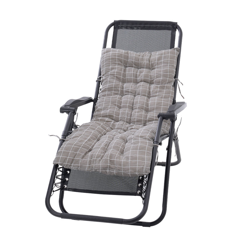 Lounge Cushion, 48cm W x 170cm D, Grey Striped