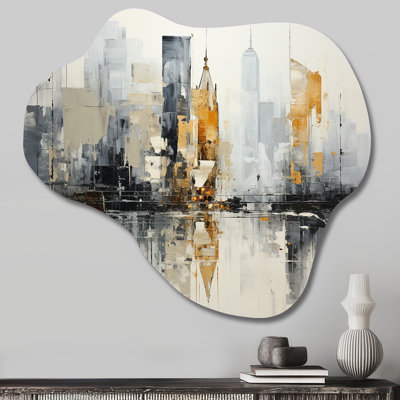 Padilla - Asymmetrical Abstract Collages Metal Art, Cloud Metal Wall Sculpture Print