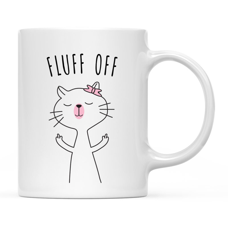 Tasse à café «Funny Cat Lover Fluff Off»