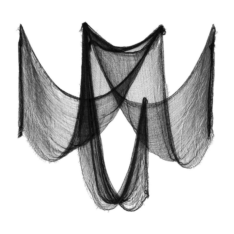Ensemble de 5 tapisseries en tissu effrayant d'Halloween pour maison hantée, Blanc