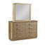 Ensemble de chambre avec grand lit 4 pièces en bois doré