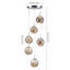 6 - Light Stainless Steel Chandelier Pendant