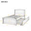 Lit plateforme simple avec lit gigogne
