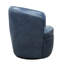 Fauteuil demi-tonneau pivotant 100% cuir italien Crandell-804777103