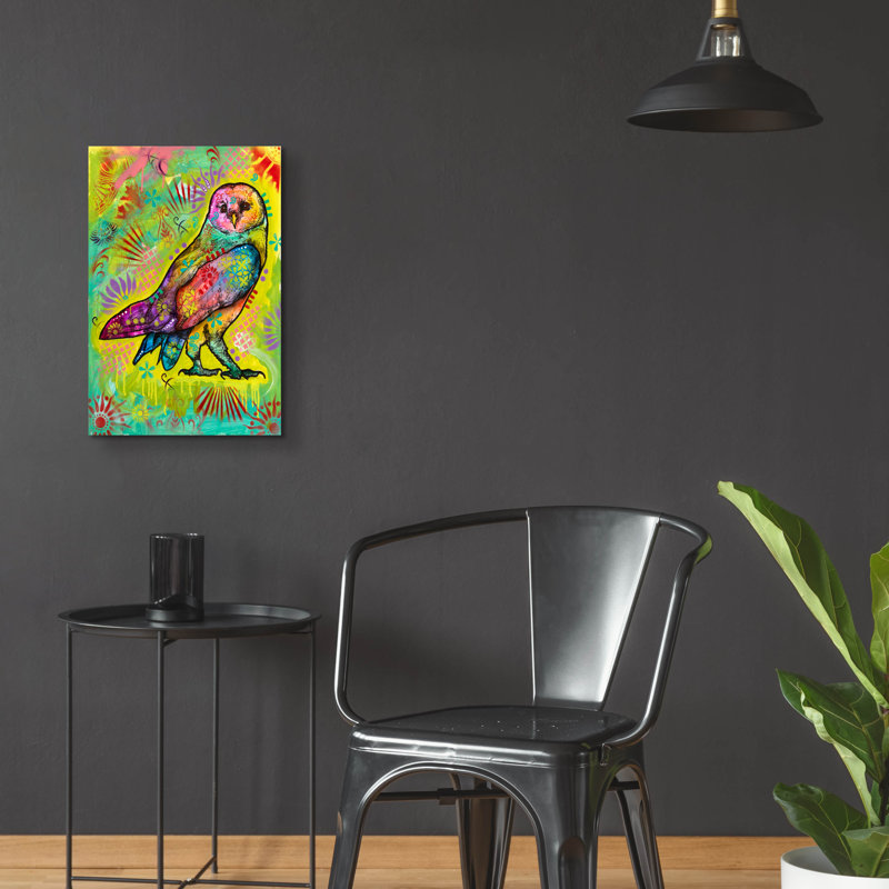 «Owl Strut» par Dean Russo, H 24 po x l 16 po x P 0,2 po