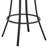 Heuvelton Modern Swivel Counter or Bar Height Bar Stool with Arms in Faux Leather and Metal-633715577-633715570-630711366