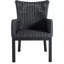 Montecito Woven N-Dura Resin Wicker Outdoor Dining Arm Chair - Onyx-1704697953-1704697976