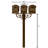 Hanford Aluminum Post Mounted Mailbox