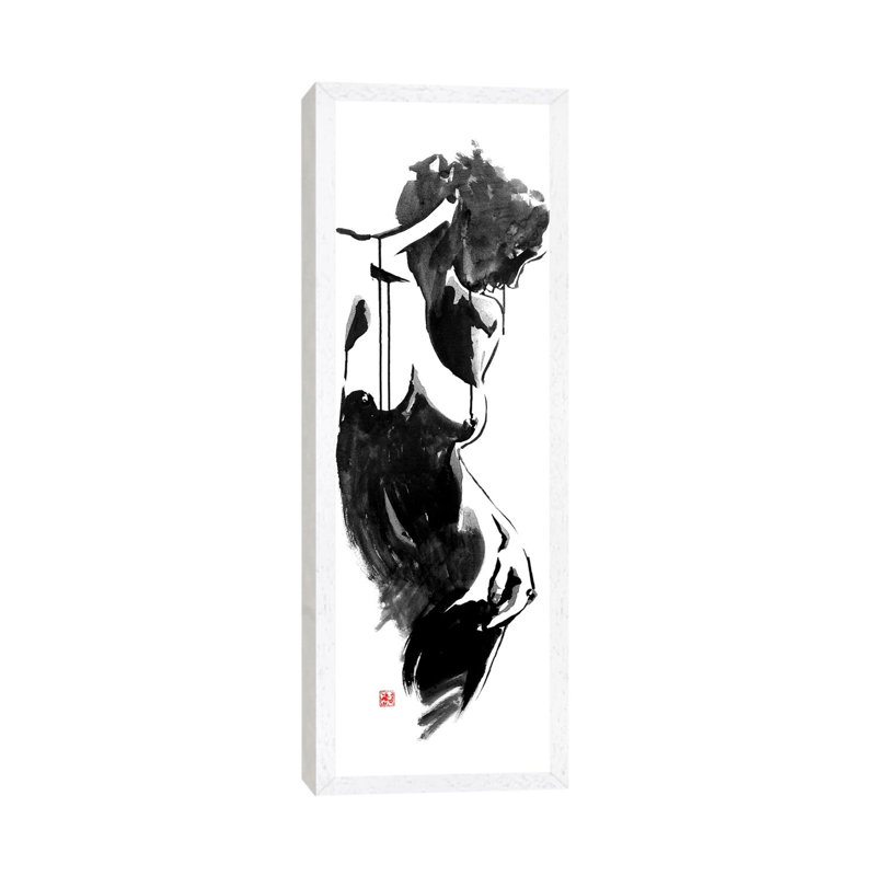 Morning by Péchane - Panoramic Print on Canvas, White Framed, 121.92 cm H x 40.64 cm W