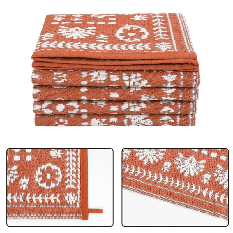 Tapis d'extérieur réversible 5 x 8 po