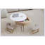 Table basse moderne à plateau relevable avec rangement et 3 repose-pieds, parfaite pour les espaces de vie élégants et fonctionnels-708737748