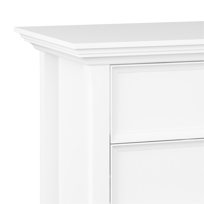 Amherst - Table de chevet - Blanc, Blanc