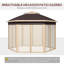 Pavillon de jardin escamotable