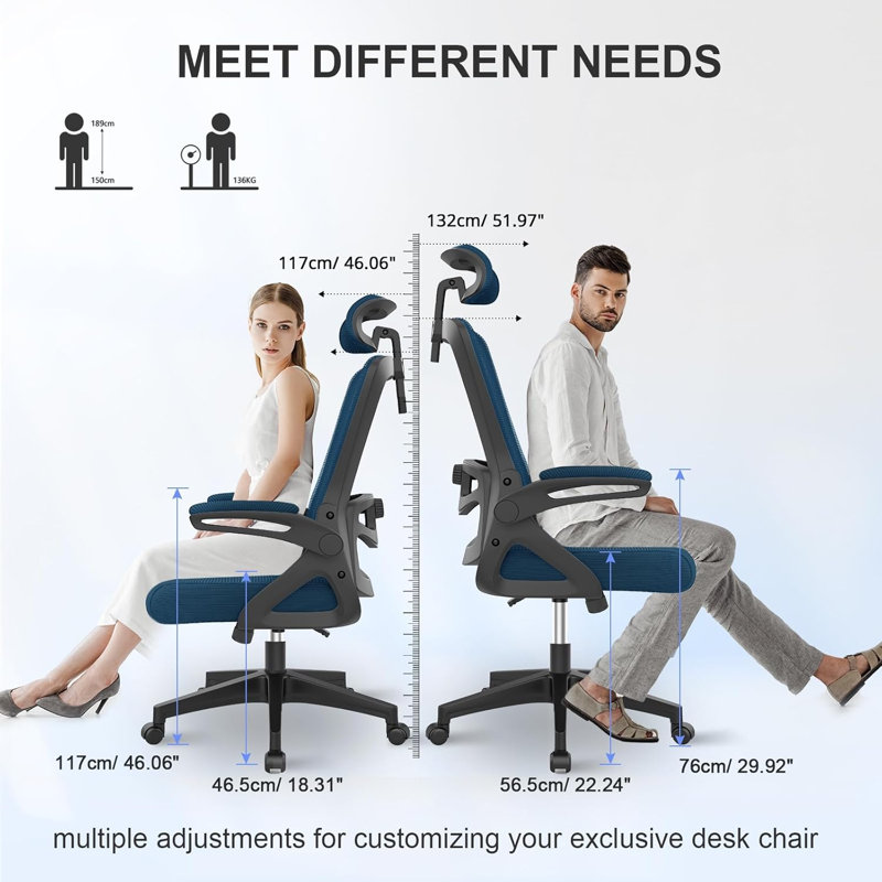 Office Chair, Navy