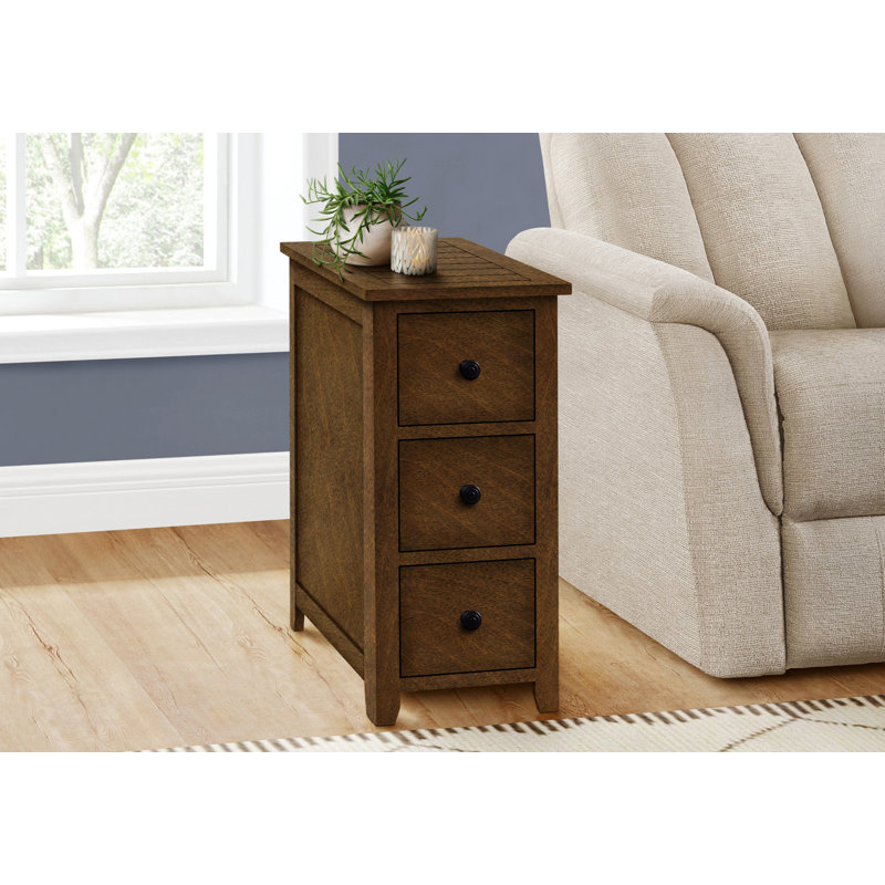 Table de chevet pour chambre à coucher, table de chevet, table d'appoint, table d'appoint transitionnelle avec tiroir de rangement