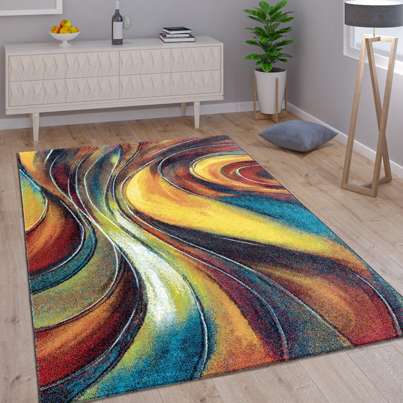 Monroe Abstract Area Rug, Rectangular 80 x 150cm