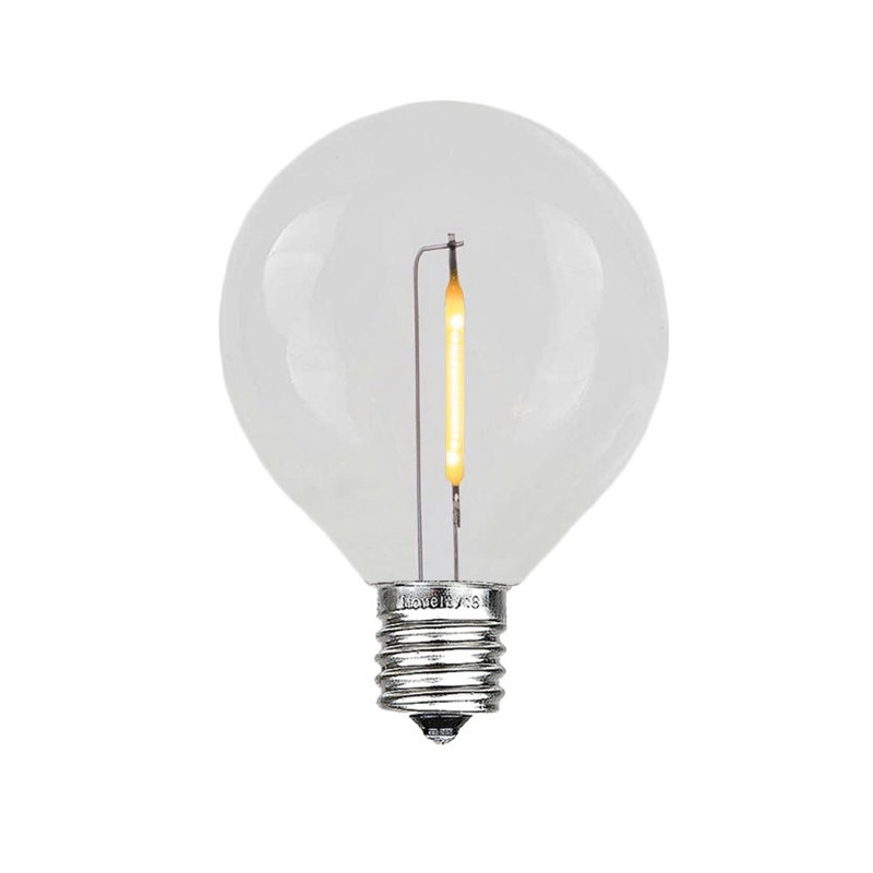 Kerstie 25 - Bulb G40 Replacement Bulb 2.25" Tall by 1.5" Wide, Clear