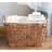 Large Multipurpose Handwoven Water Hyacinth Wicker Basket