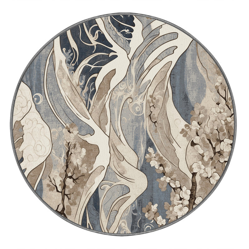 Eternal Blossom Rug, Round 5'