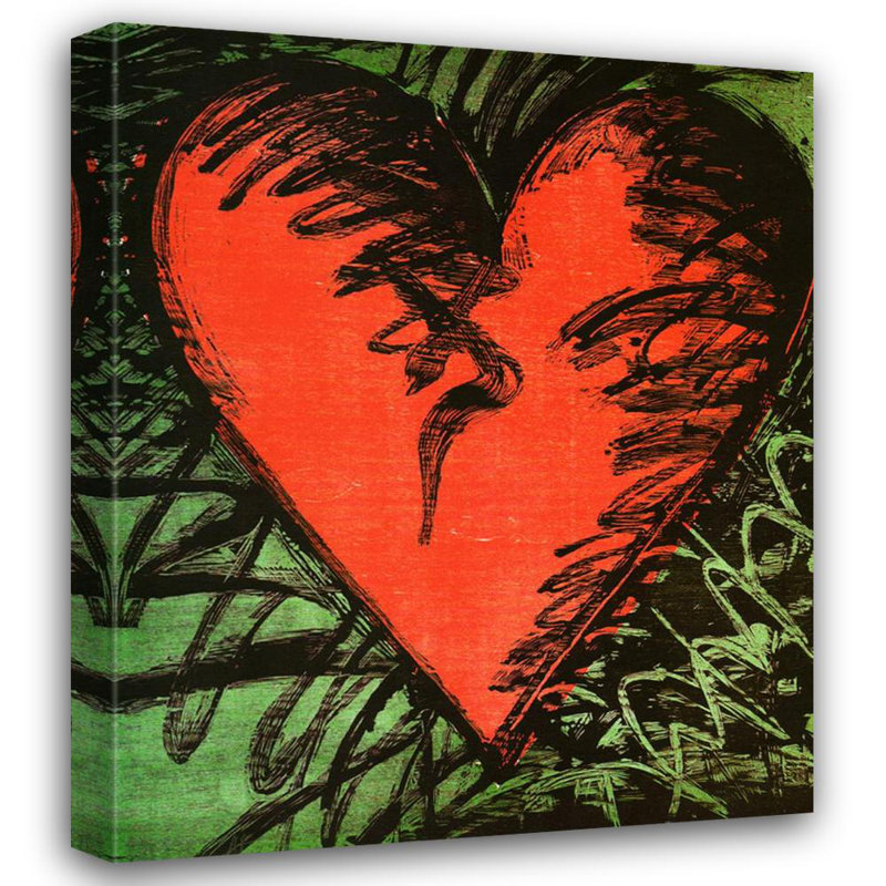 Rancho Woodcut Heart, H 24 po x l 20 po