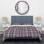 Housse de couette à carreaux mauve à carreaux modernes et contemporains-442188608