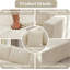 Causeuse d'intérieur en velours côtelé 59 po de largeur 59 po, causeuse modulaire rembourrée avec ressorts ensachés et 3 coussins, aucun composant modulaire requis pour le salon et la salle multimédia-2028112317-2014725982-2019045951