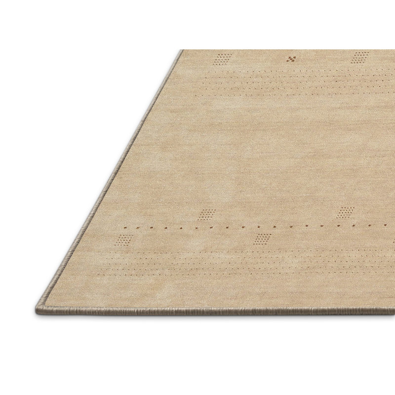 Tapis abstrait crème, Rectangle 5 pi x 7 pi