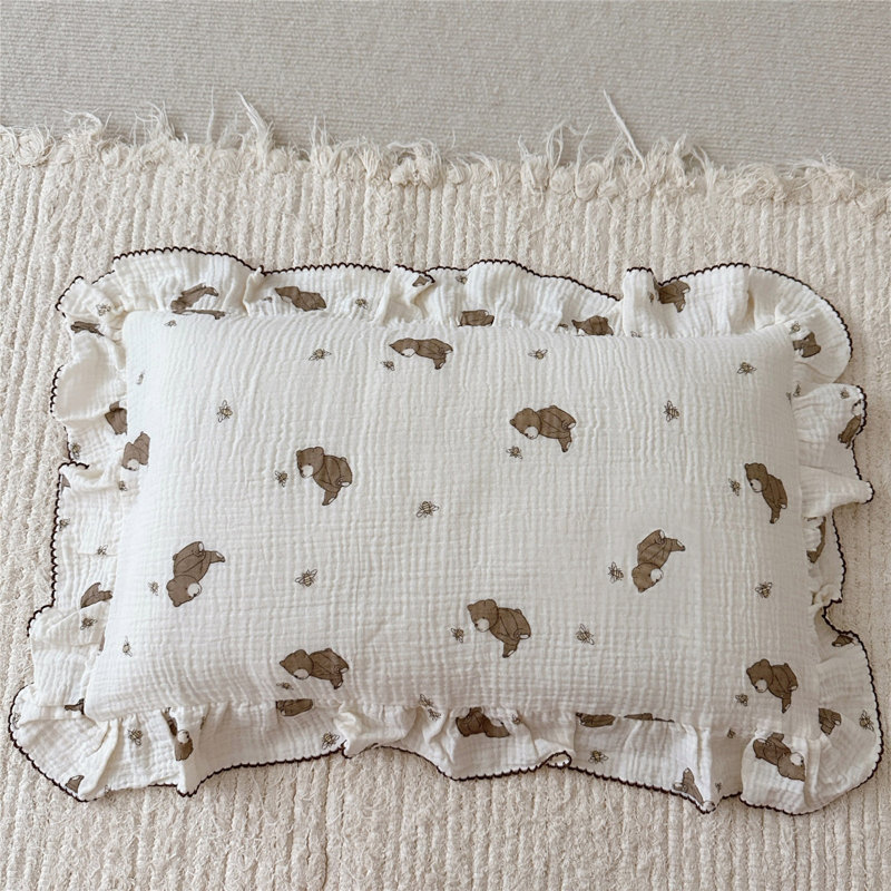 Taie d'oreiller mignonne en coton pour enfants