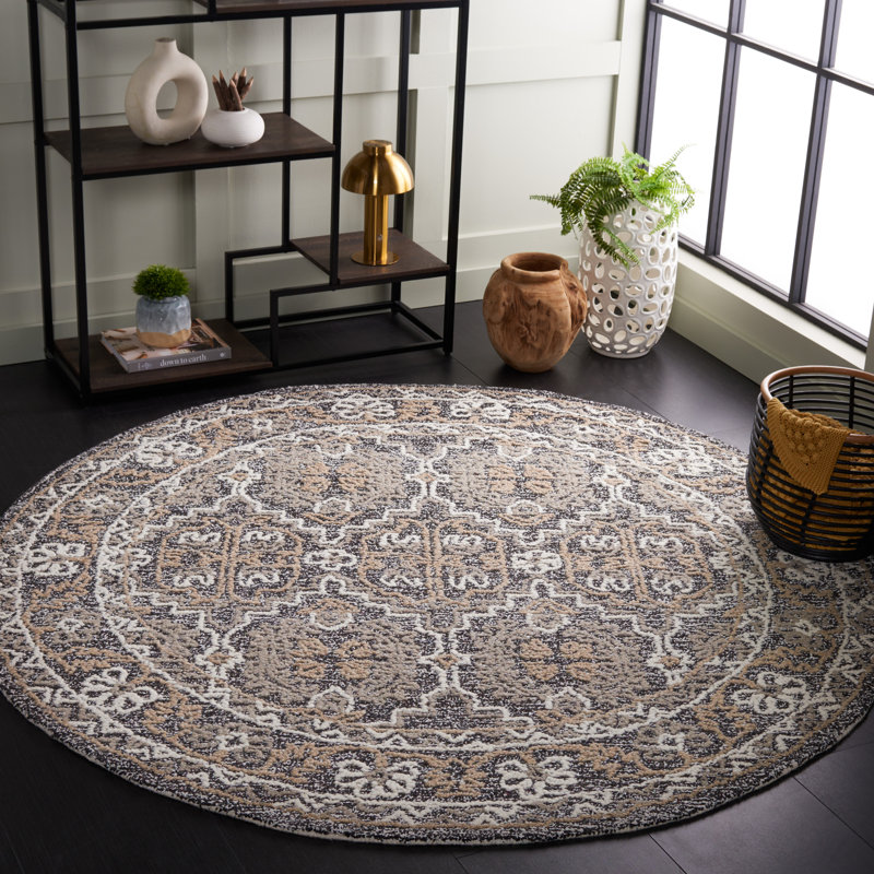 Tapis performance du Sud-Ouest touffeté à la main Antiquity, Rond 6 pi