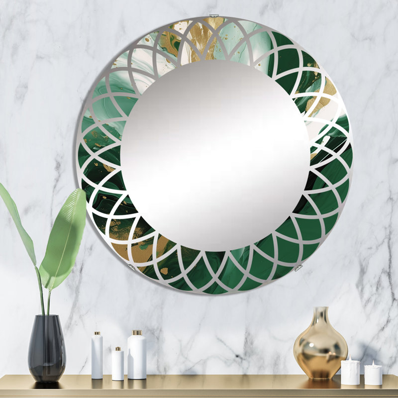 Malounta - Modern Wall Mirror Round, 32 po x 32 po