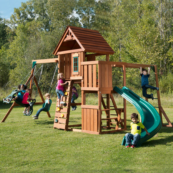 Swing-n-Slide Cedar Brook Swing Set & Reviews | Wayfair