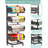 4-Tier Kitchen Snack Cart with Wheels - Upgraded wider and thicker, Multi-Purpose Rolling Storage Cart for-113882375
